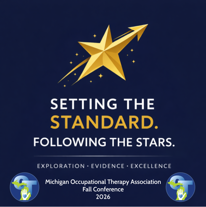 MiOTA Fall 2026 Logo that says Setting the Standard. Following the Stars. Exploration. Evidence. Excellence.